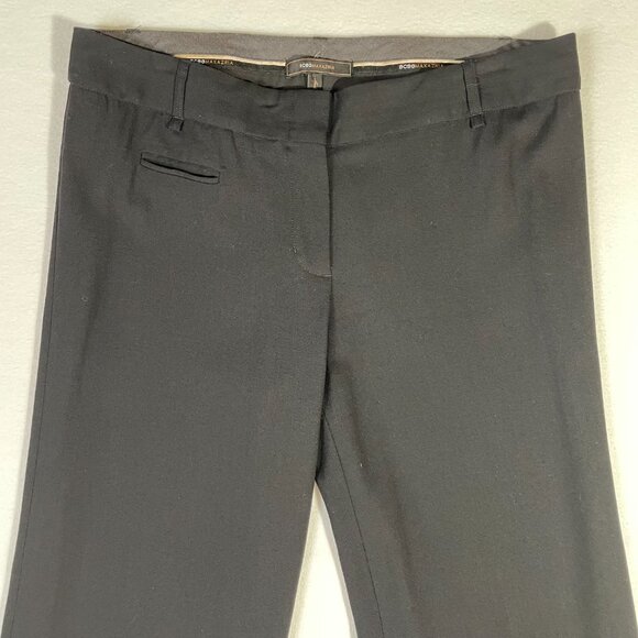 BCBG Christine Wide Leg Trousers Size 10 Black Wool Blend Lightweight Flowy - Picture 3 of 16